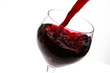 Ein Glas Rotwein