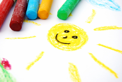 gemalte Sonne