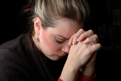 depressive Frau