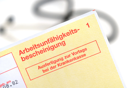 Arbeitsunfähigkeitsbescheinigung