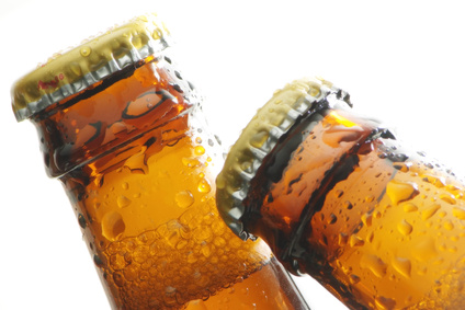 Bier zwei Flaschen Bier